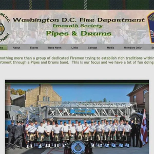 DCFD emerald society pipes and drums