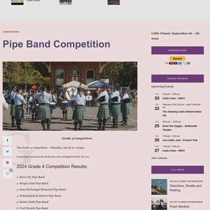 Celtic Classic Festival Pipe Band Competition