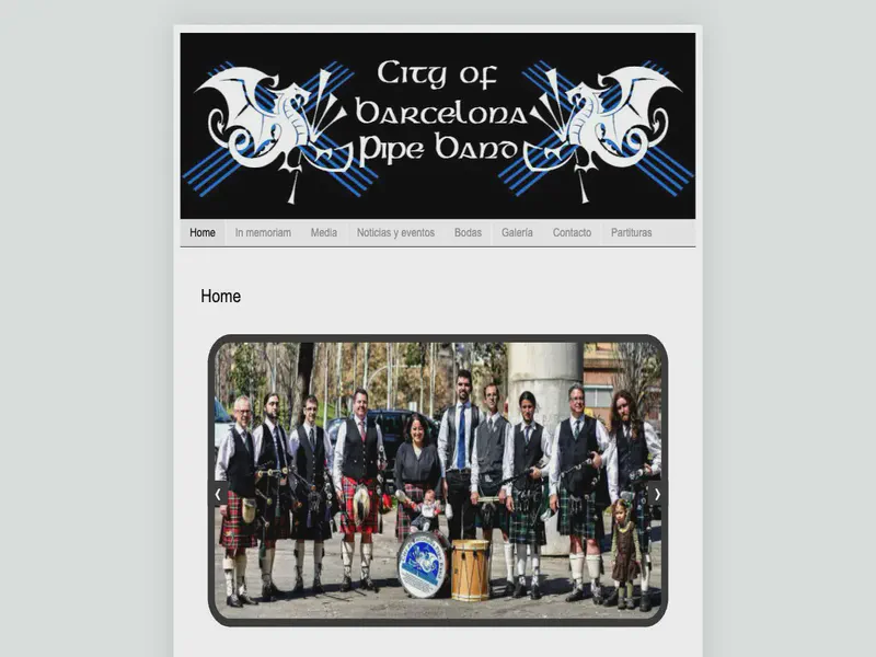 Website preview for barcelona-pipeband.blogspot.com