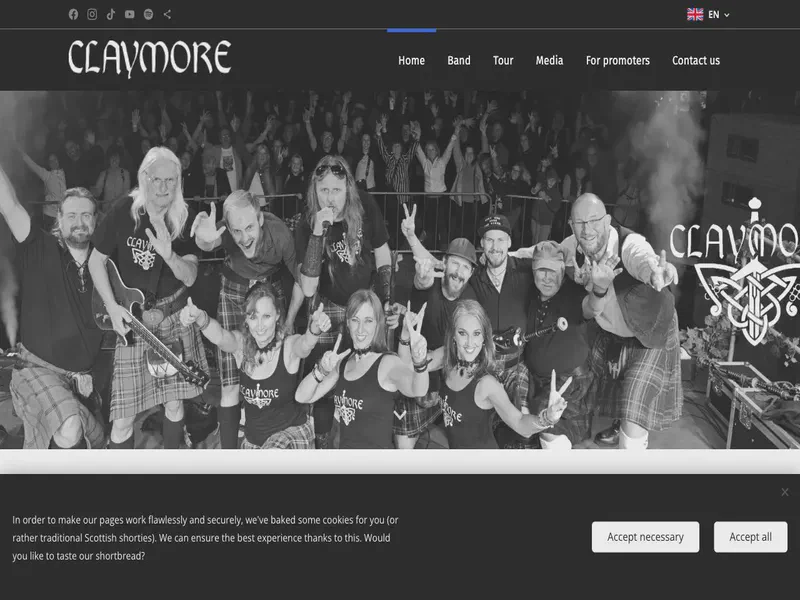 Website preview for www.claymore.cz